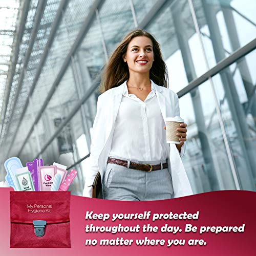 All-in-One Menstrual Kit for Travel (Red Purse)