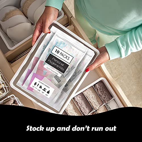 Travel-Friendly Period Kit - Assorted Colors - 10 Pack