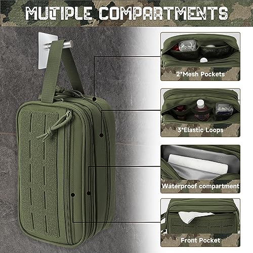 QT&QY Tactical Toiletry Bag for Men EDC