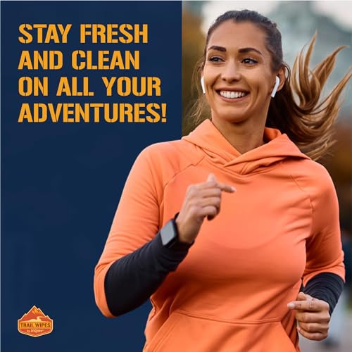 Biodegradable Camping Body Wipes with Aloe