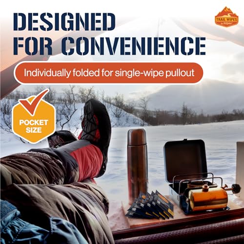 Biodegradable Camping Body Wipes with Aloe