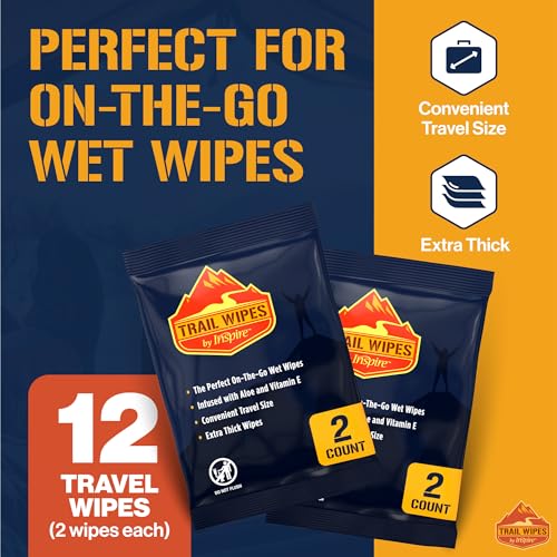 Biodegradable Camping Body Wipes with Aloe
