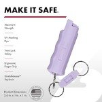 SABRE Pepper Spray, Maximum Police Strength OC Spray, Quick Release Keychain for Easy Carry and Fast Access, Finger Grip for More Accurate and Faster Aim, 0.54 fl oz, Secure and Easy to Use Safety