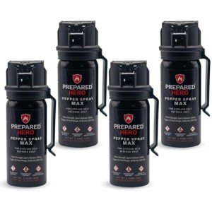 Pepper Spray Max - 4 Pack Personal Defense