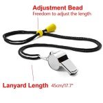 MISUYACO 12 Sport Whistles with Neck Lanyard