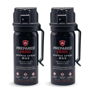 Max Strength Pepper Spray for Personal Defense - 2 Pack