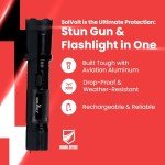 SolVolt Taser Flashlight for Women's Self Defense