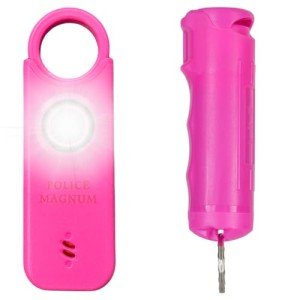 Hot Pink Personal Safety Alarm & Pepper Spray Pack