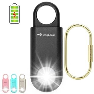 130dB Rechargeable Safety Alarm with Strobe Light