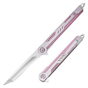 FUNBRO Pink EDC Knife - Slim Self-Defense Tool