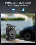 BOBLOV B4K5 4K Waterproof Body Camera with GPS