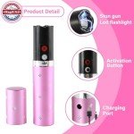 Pink Lipstick Stun Gun & Pepper Spray Keychain