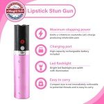 Pink Lipstick Stun Gun & Pepper Spray Keychain
