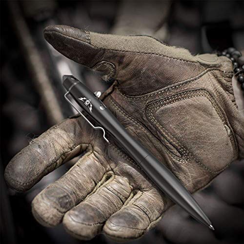 Tactical Pen Bolt Action Pen - EDC Pen for Self Defense for Women or Men - Black Pen Gadgets for Men, Gift from Daughter or Son | Christmas Stocking Stuffer or Husband Gifts from Wife