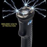 Adjustable Stun Gun Hiking Staff with Flashlight