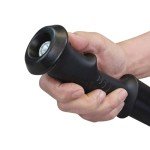 Adjustable Stun Gun Hiking Staff with Flashlight