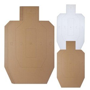 USPSA Cardboard Shooting Targets - 20 Pack