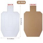 USPSA Cardboard Shooting Targets - 20 Pack