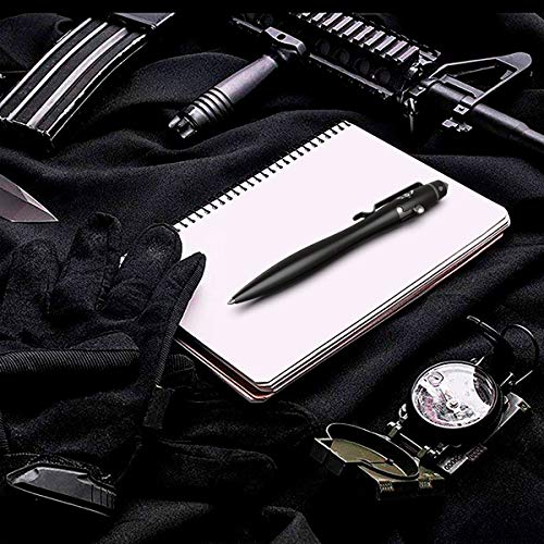 Tactical Pen Bolt Action Pen - EDC Pen for Self Defense for Women or Men - Black Pen Gadgets for Men, Gift from Daughter or Son | Christmas Stocking Stuffer or Husband Gifts from Wife