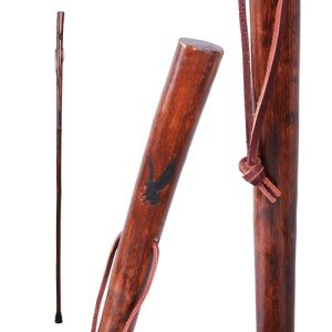 Rustic 55" Wooden Walking Stick for Hiking