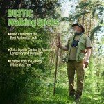 Rustic 55" Wooden Walking Stick for Hiking