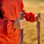 Rustic 55" Wooden Walking Stick for Hiking