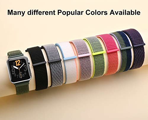 ANNEFIT 20mm Nylon Sport Loop Watch Bands (2 Pack)
