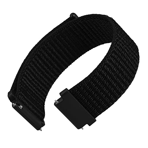 WOCCI 18mm Nylon Quick-Release Watch Strap (Black)