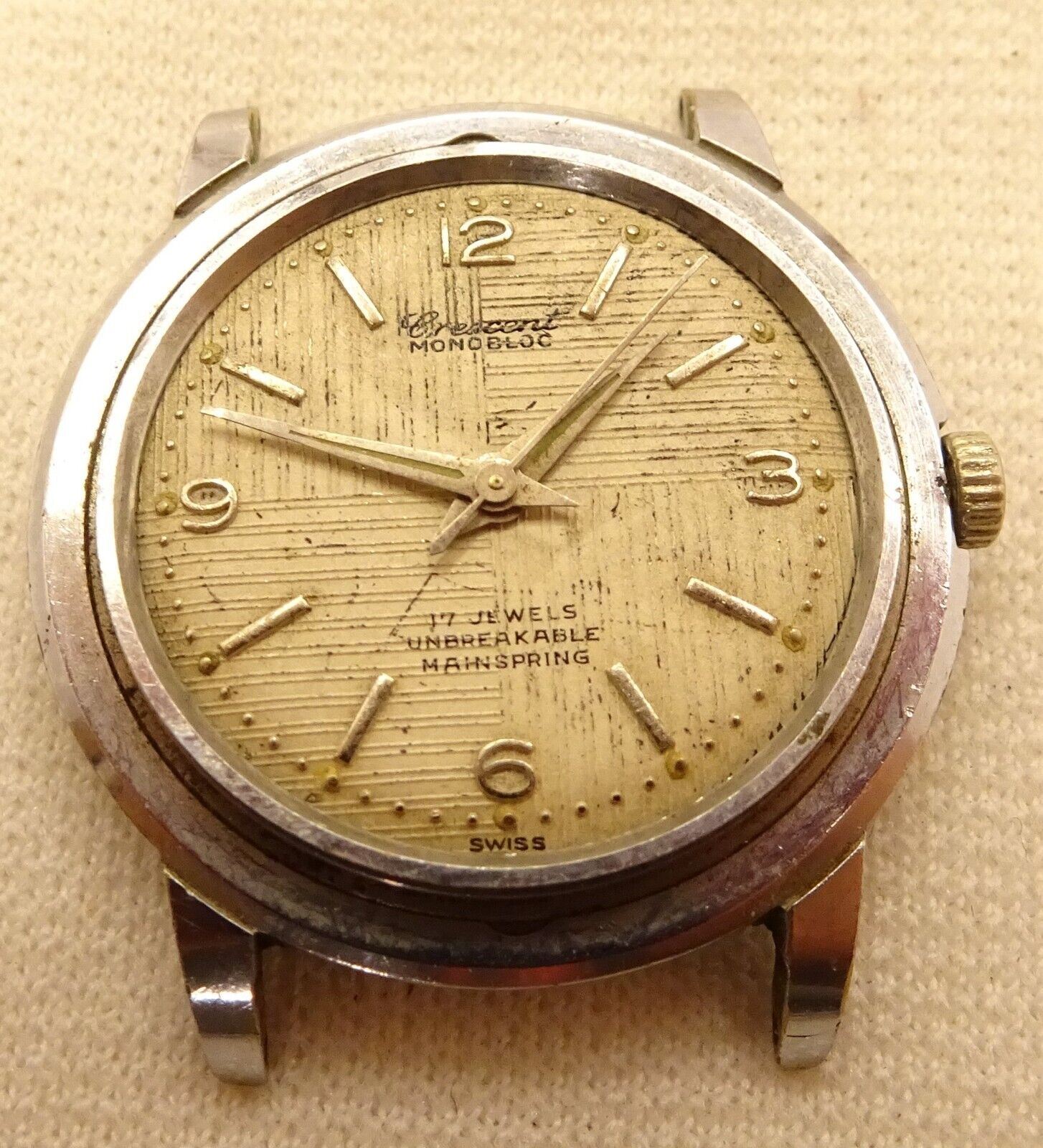 Men's Vintage Crescent 17J Watch - Parts/Repair