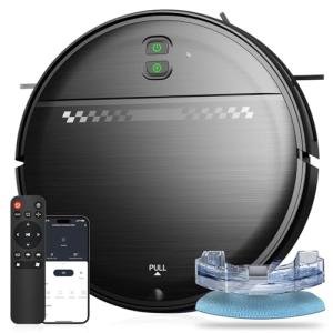 MANVN Robot Vacuum/Mop Combo, Wi-Fi/APP/Alexa, Self-Charging, Silent