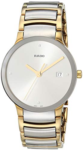 Men's Silver Rado Swiss Quartz Diamond Watch