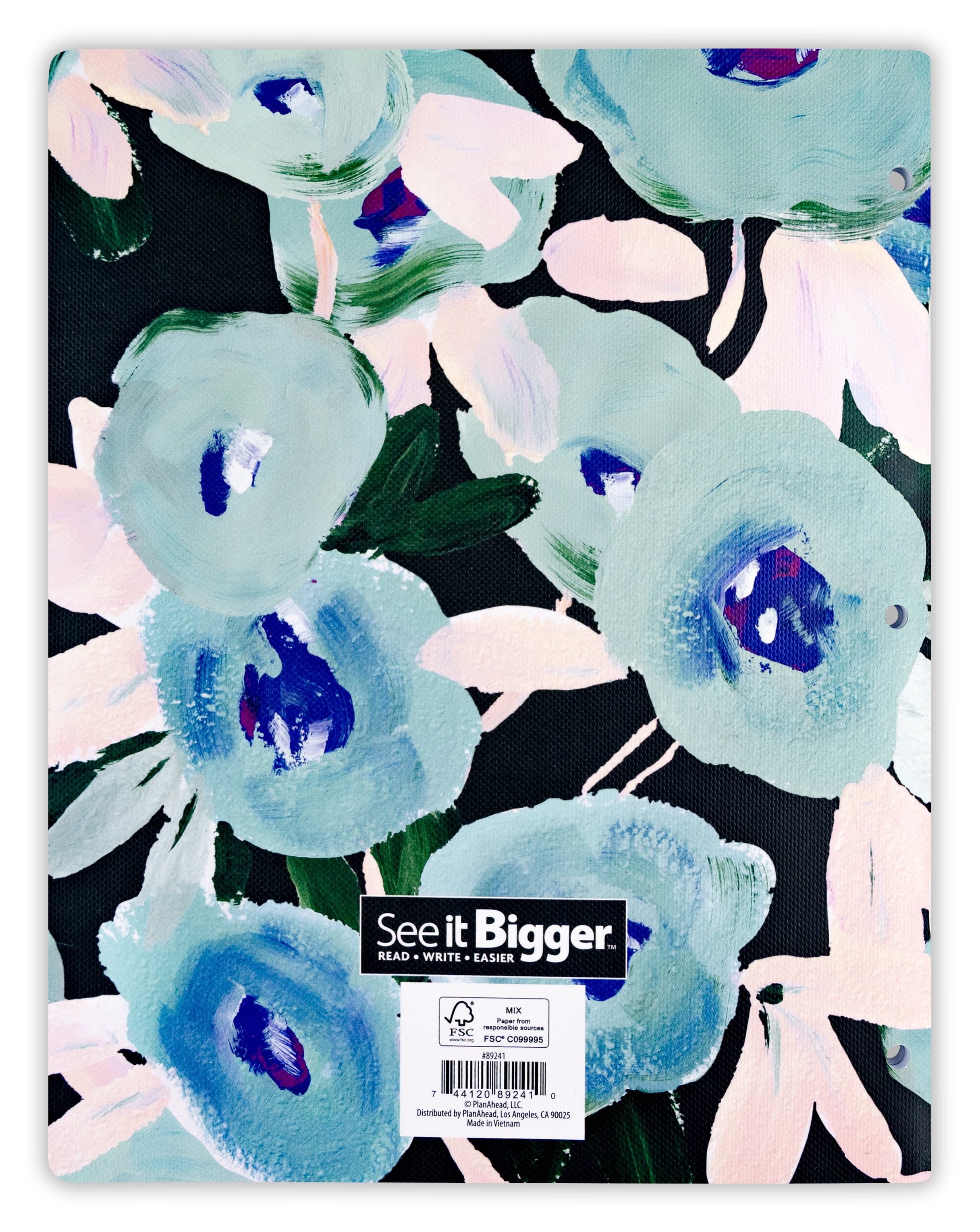 See It Bigger Monthly Planner, April 2023 - June 2025, (8.5" x 11") Teal