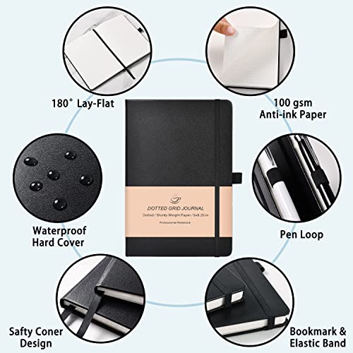 URSUNSHINE Dot Grid Journal - Premium Hardcover Notebook