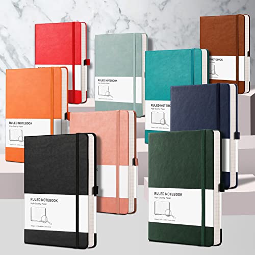 Ruled Leather Journals 2 Pack with 376 Pages