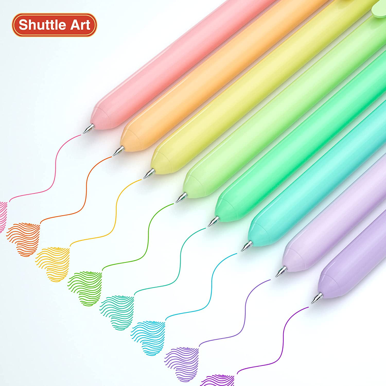 Shuttle Art Pastel Gel Pens, 0.5mm Fine Point