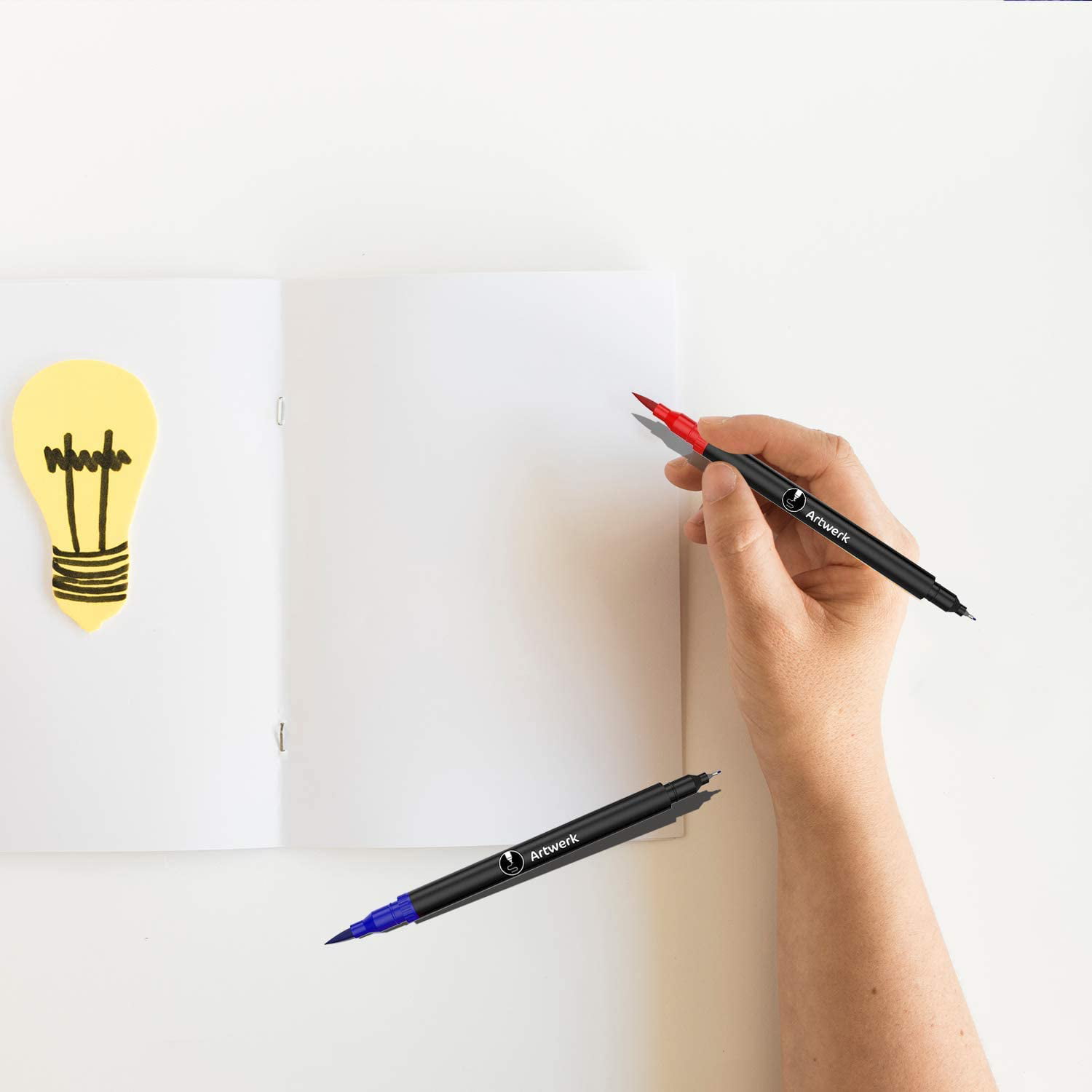 15 Pack Brush Calligraphy Pens - Pastel Colors