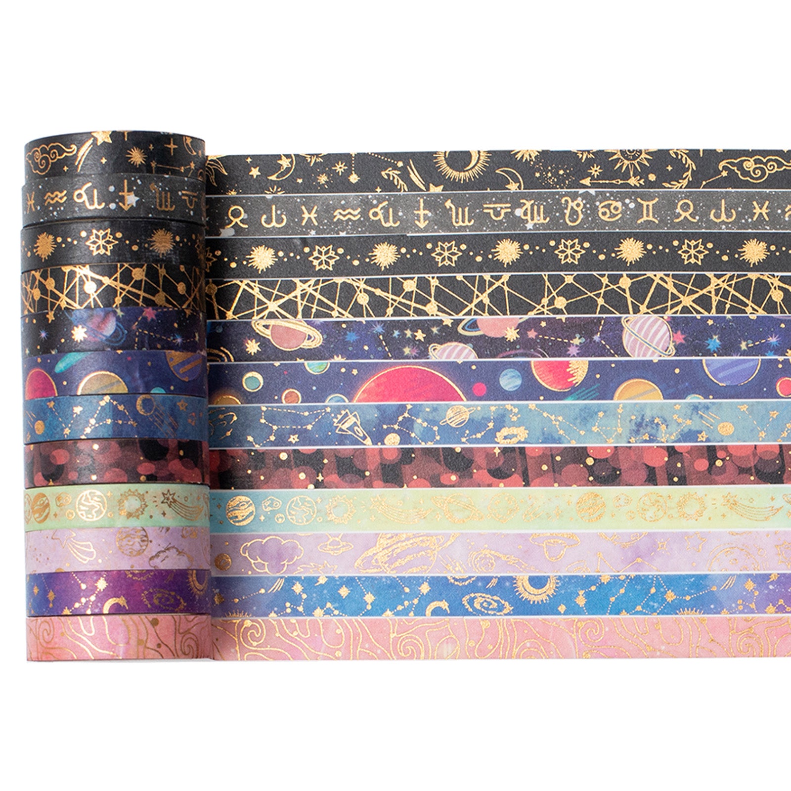 Galaxy-inspired Washi Tape Set (30 Rolls)