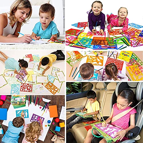 Kid's Stencil Drawing Kit with 400+ Shapes