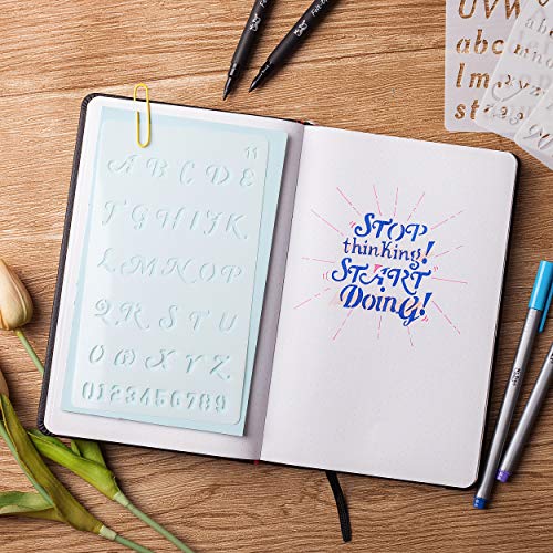 Letter Stencils for Bullet Journaling and More