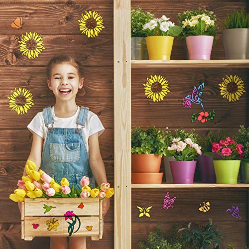 Flower and Bee Stencil Set for DIY Crafts