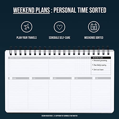 2023-2024 Productive Weekly Planner for Office/School