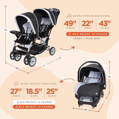 Baby Trend Sit N Stand Double Stroller System