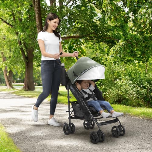 Jeep PowerGlyde Stroller: Lightweight Travel Stroller, Olive Green