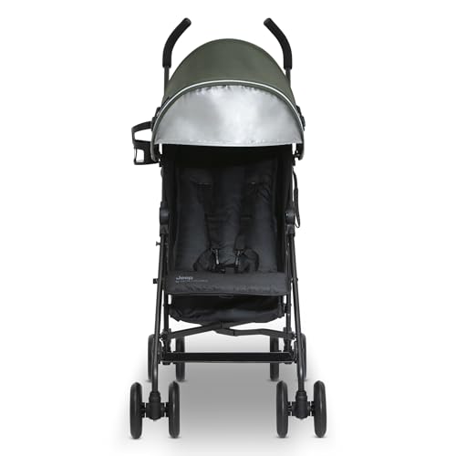 Jeep PowerGlyde Stroller: Lightweight Travel Stroller, Olive Green