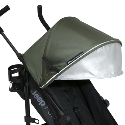 Jeep PowerGlyde Stroller: Lightweight Travel Stroller, Olive Green