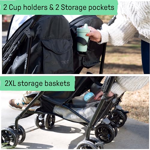 Summer Infant 3Dlite Side by Side Double Stroller