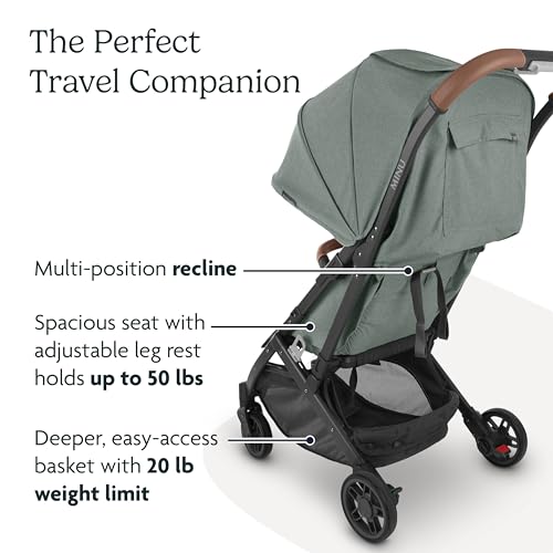 UPPAbaby Minu V2 Lightweight Travel Stroller Greyson
