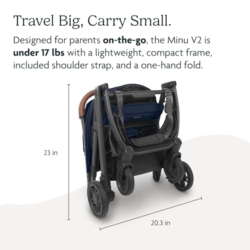 UPPAbaby Minu V2 Lightweight Travel Stroller Greyson