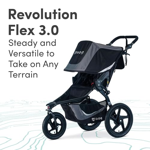 BOB Revolution Flex 3.0 Jogging Stroller Black Graphite