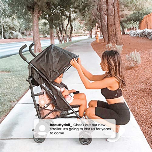 Jeep PowerGlyde Plus Lightweight Travel Stroller Black